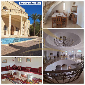 Grande propriété avec piscine pour la location des vacances à Djerba Tunisie