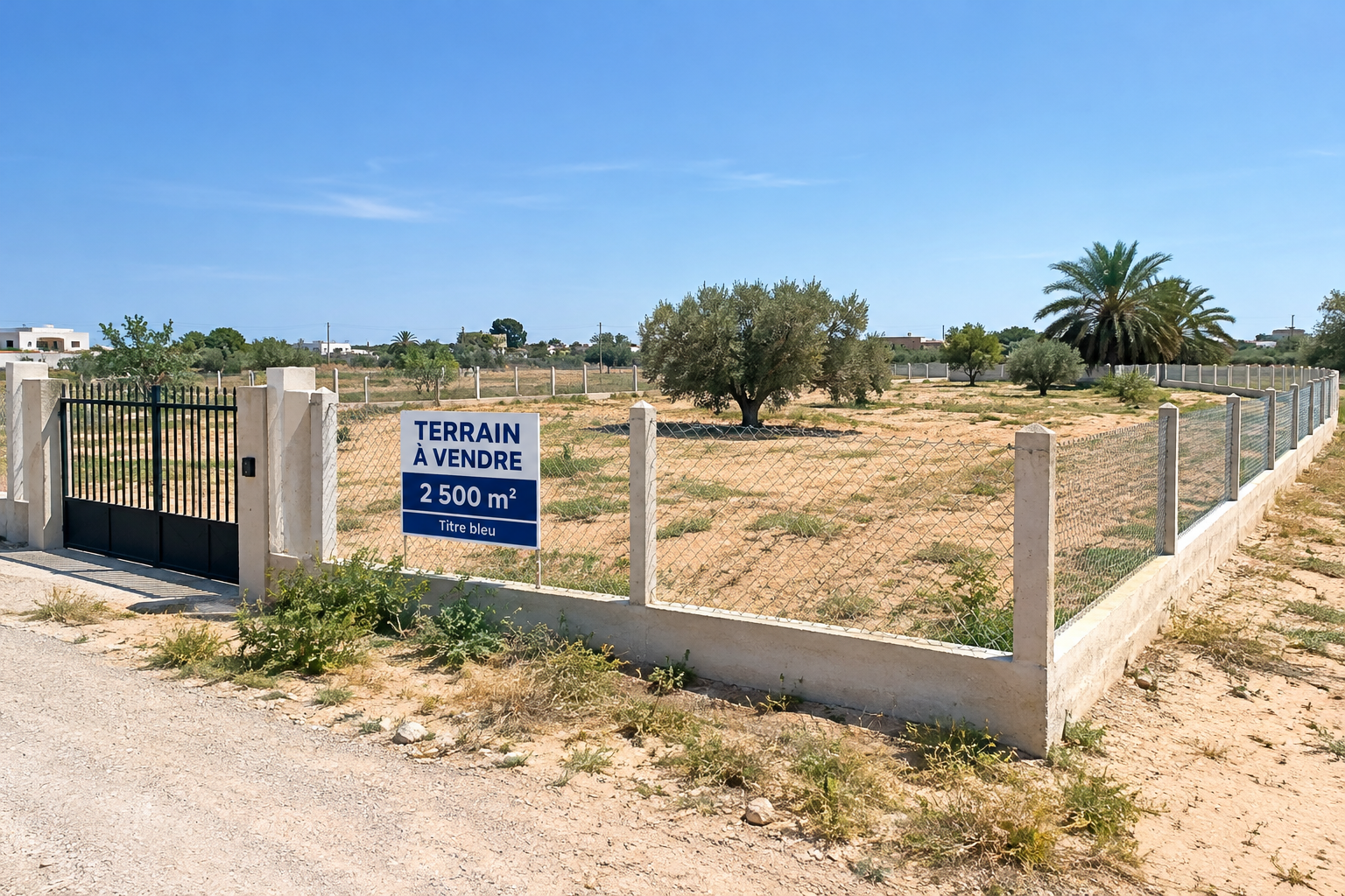 terrain à la zone touristique titre bleu à vendre